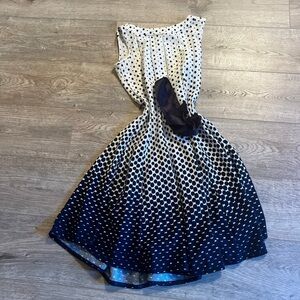 Size small blue and white sleeveless dress